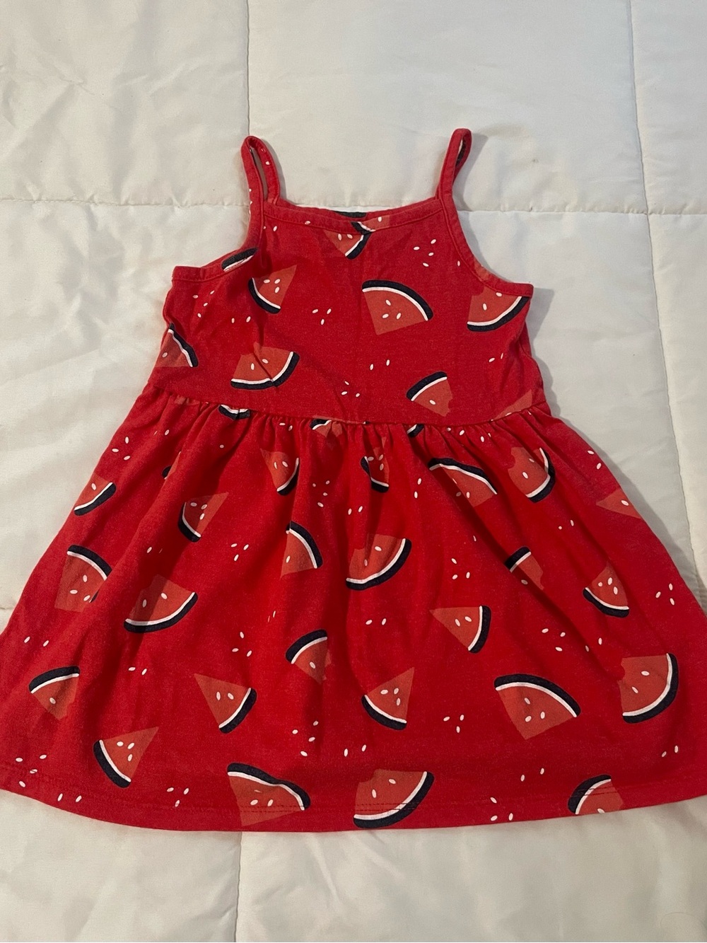 Cat & Jack Red Watermelon Print Tank Dress